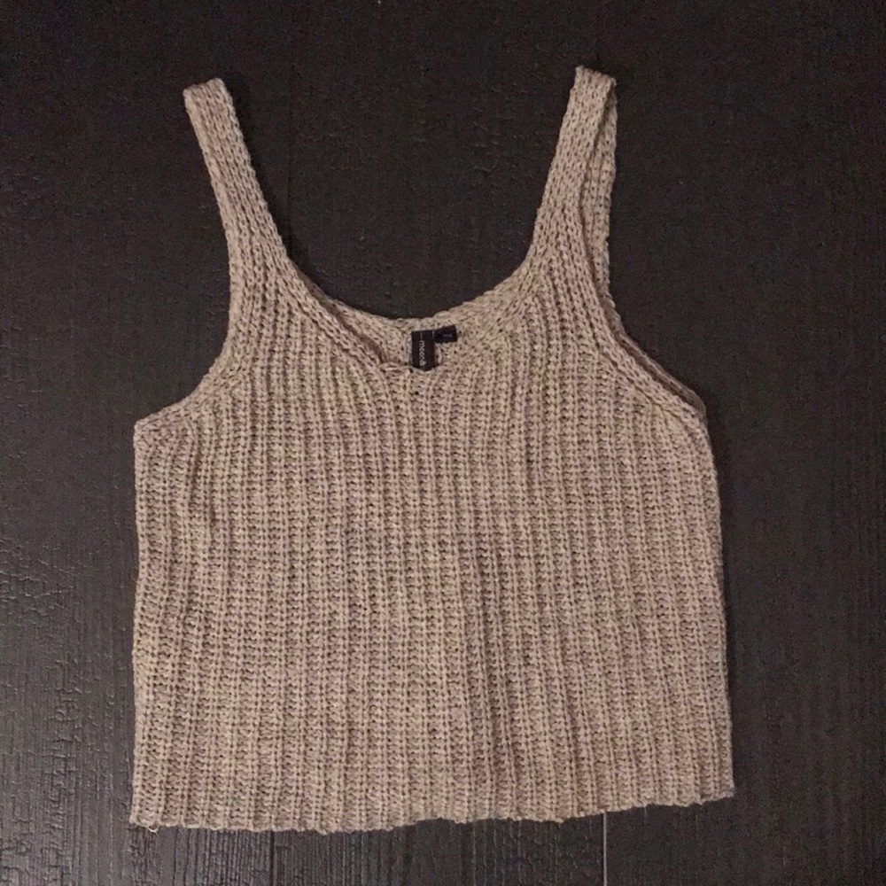 Knit crop top